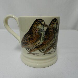 Emma Bridgewater Woodcock Porcelain Mug Cup Birds England Vintage 10 oz  1/2 pt